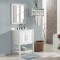 Alaterre Furniture Bennet 3pc Wooden Bathroom Vanity Set - 24-in. L Vanity, 30-in. L Mirror, 25-in. Wall Shelf, White AVAN2400WHAA - alternate 5